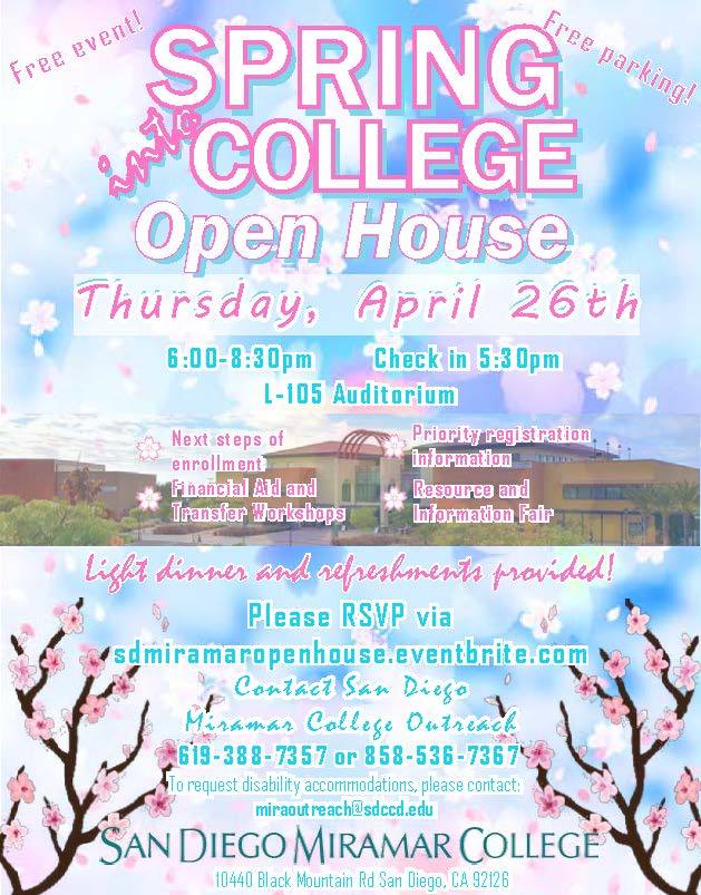 spring into open house is April 26