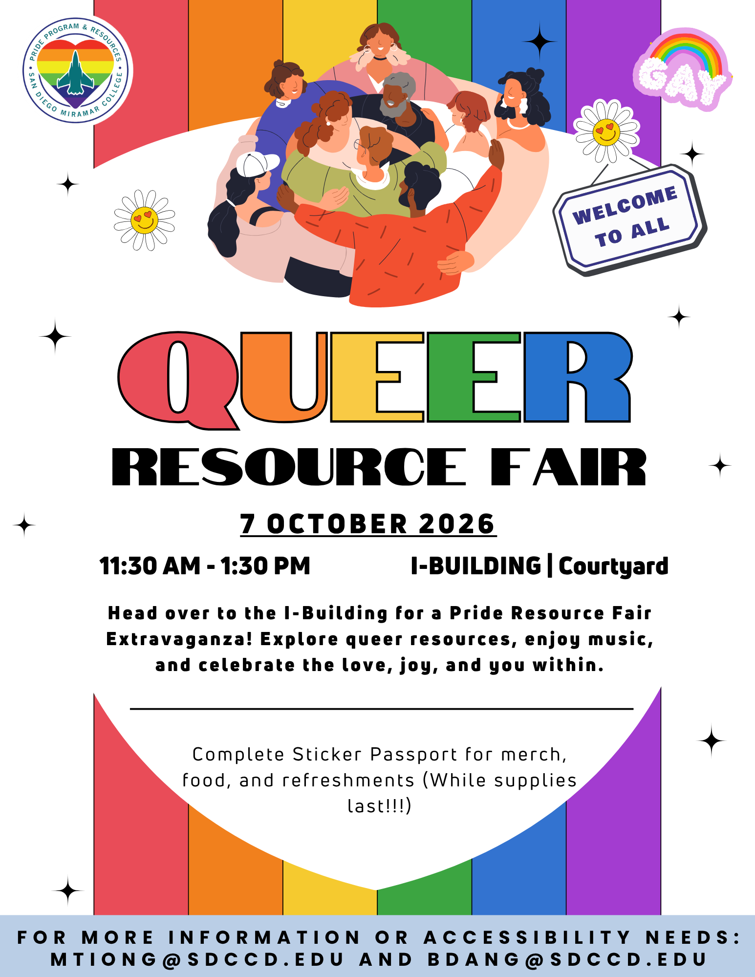 queer resource fair flyer