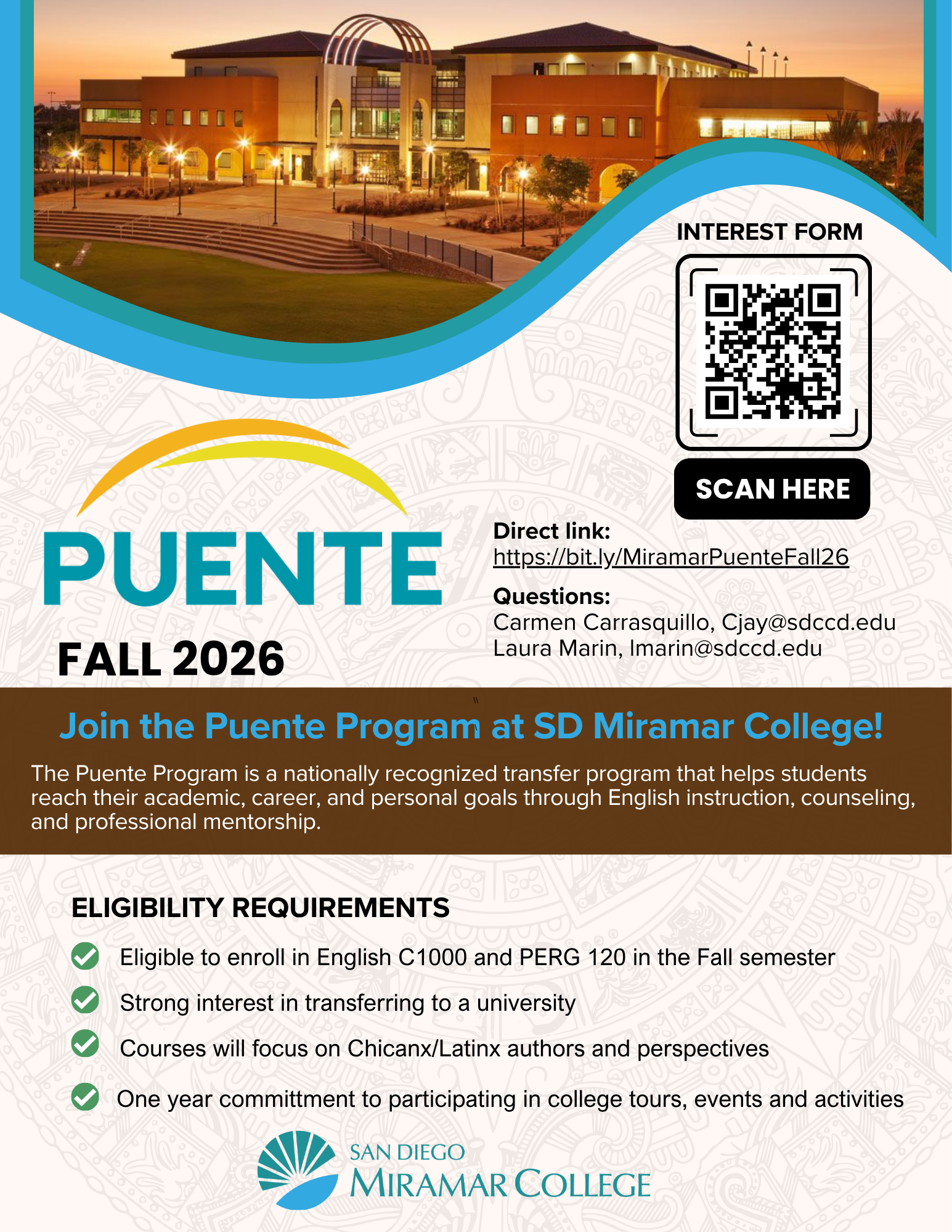 Fall 2026 Puente Interest Form