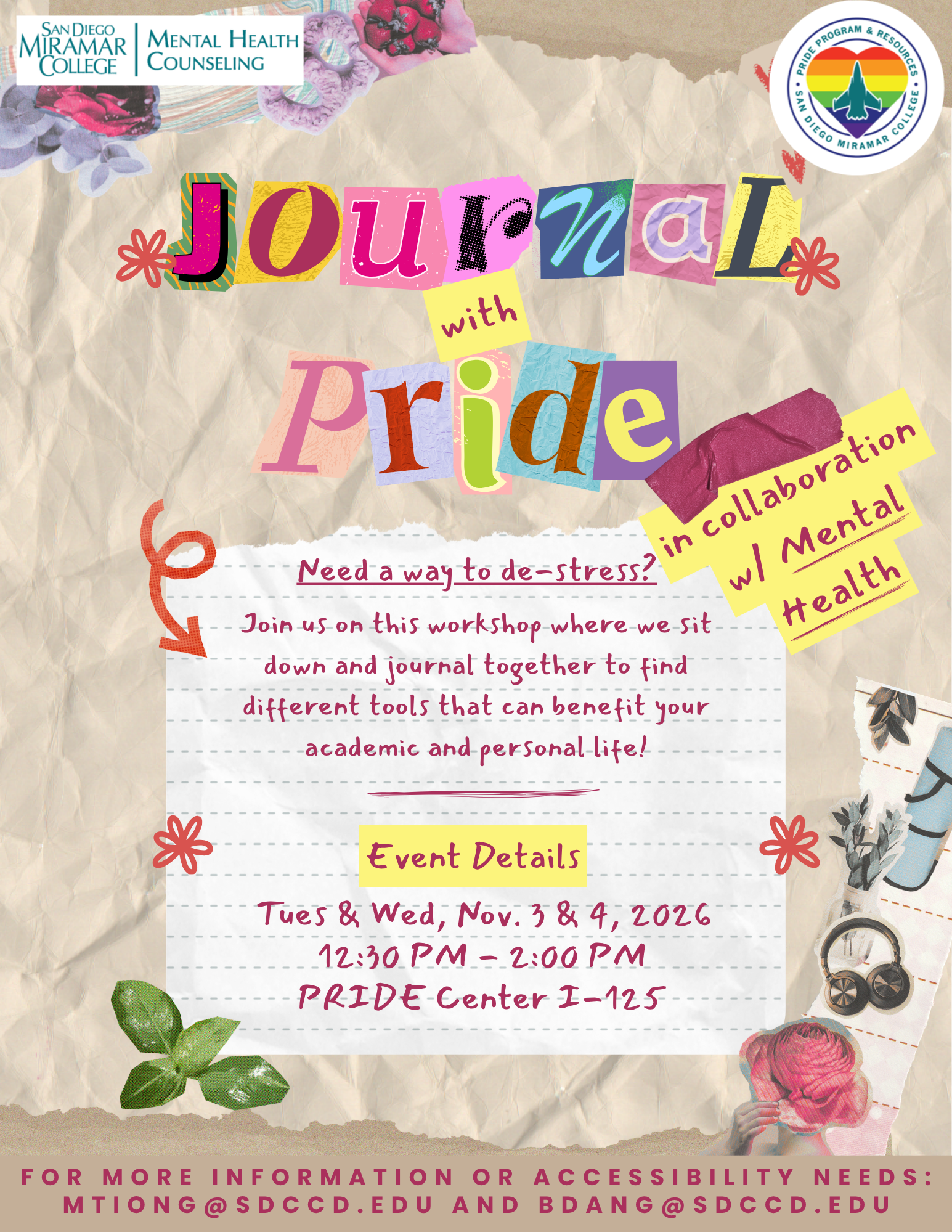 Flyer for Journal w/ PRIDE