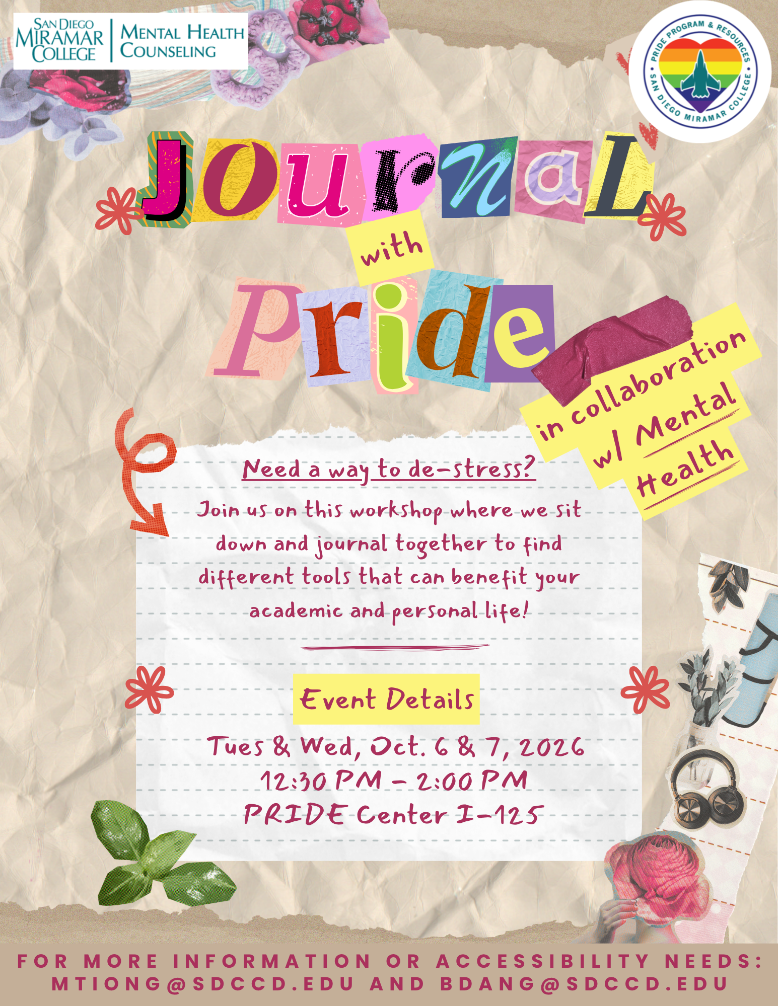 Flyer for Journal w/ PRIDE