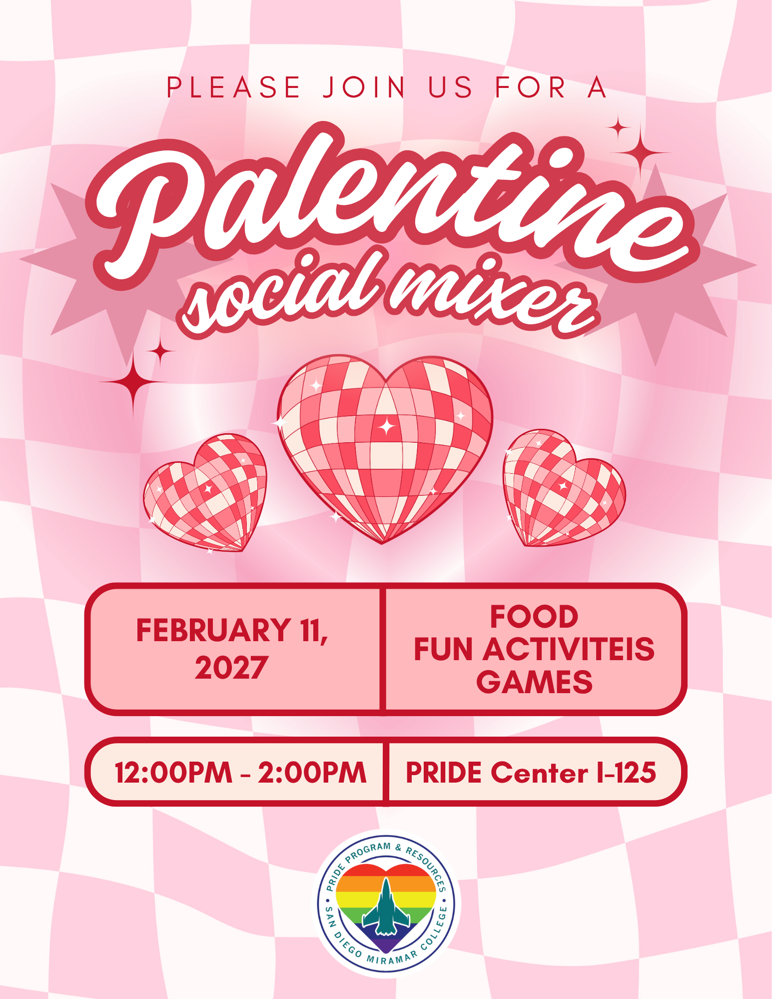 flyer for palentine event