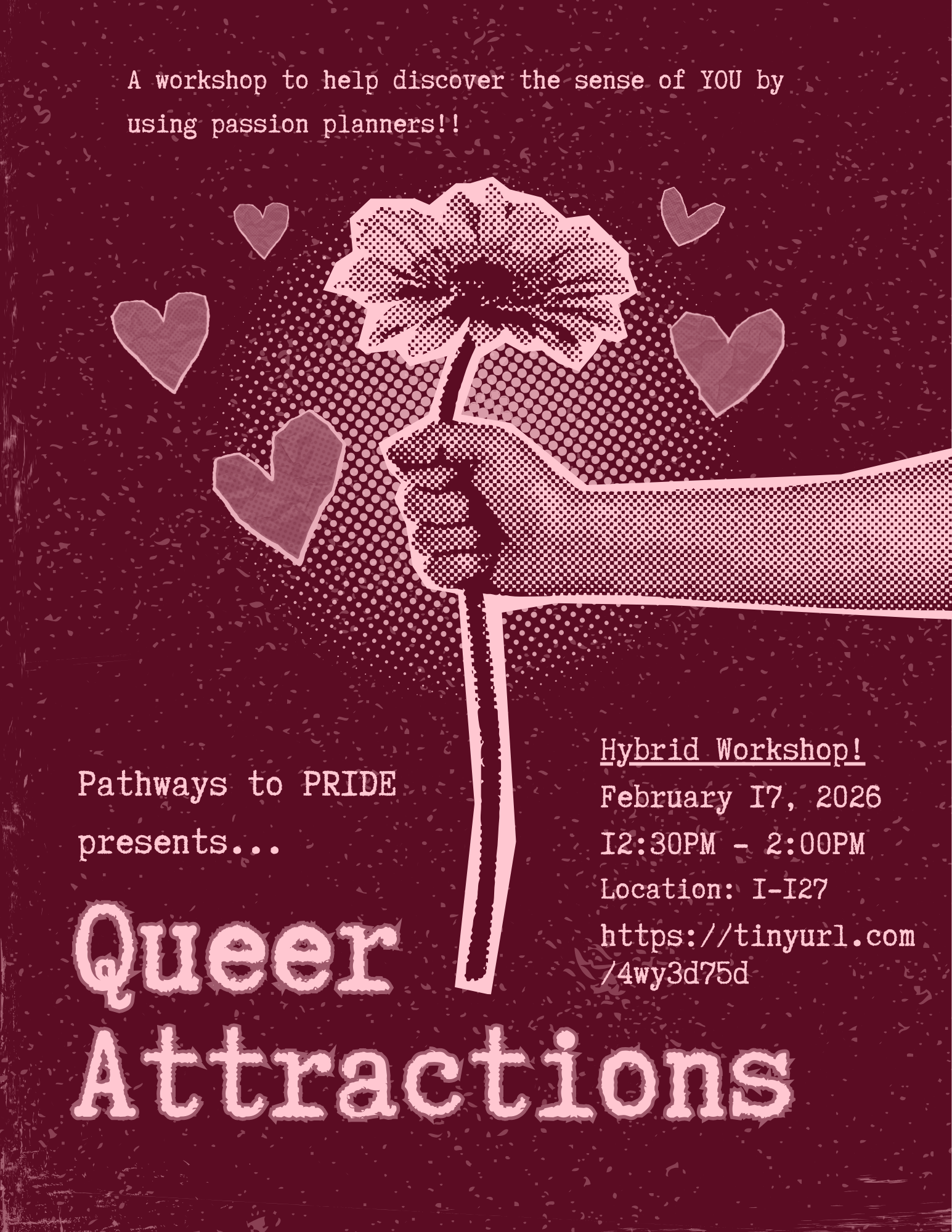 Flyer for Queer Attraction Workshop