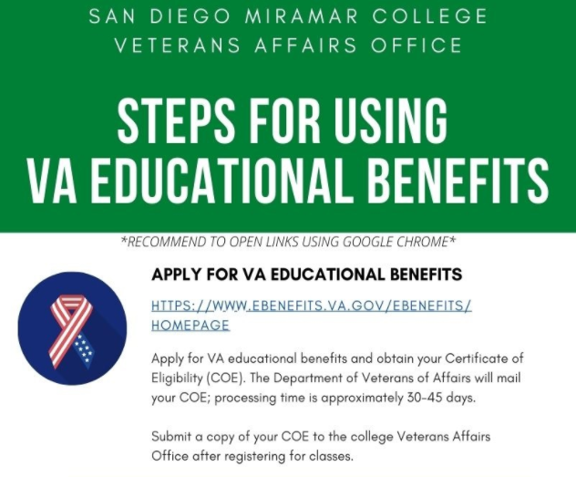 Veterans & Military San Diego Miramar College