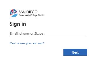 SSO Login Screenshot