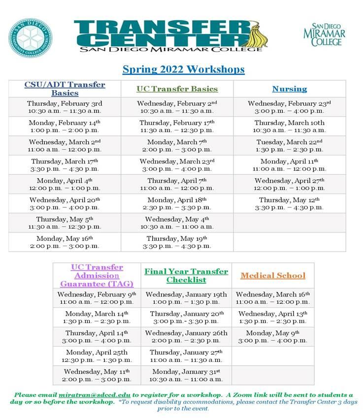 Miramar Academic Calendar - Printable Word Searches