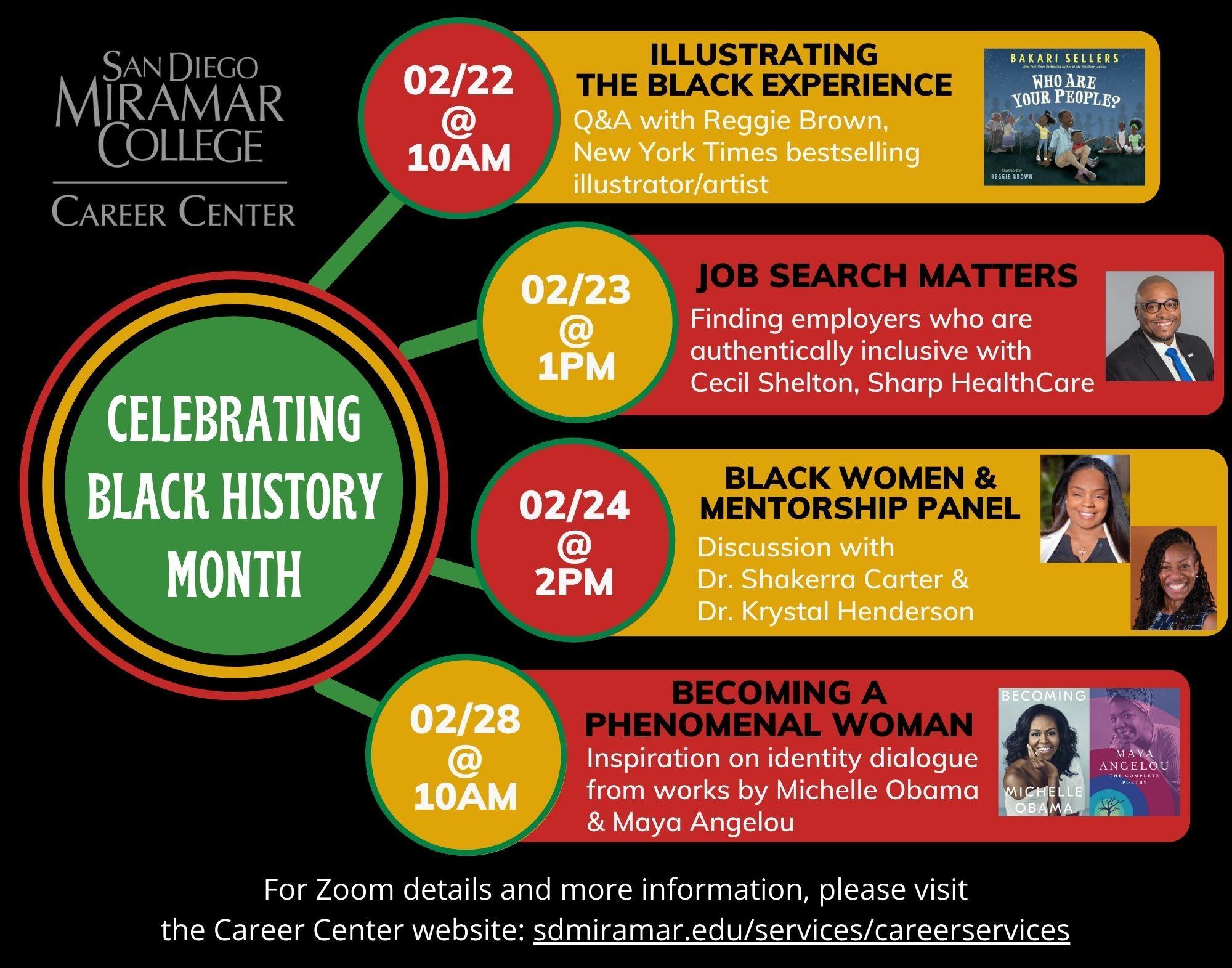 Career Center Clack History Month events