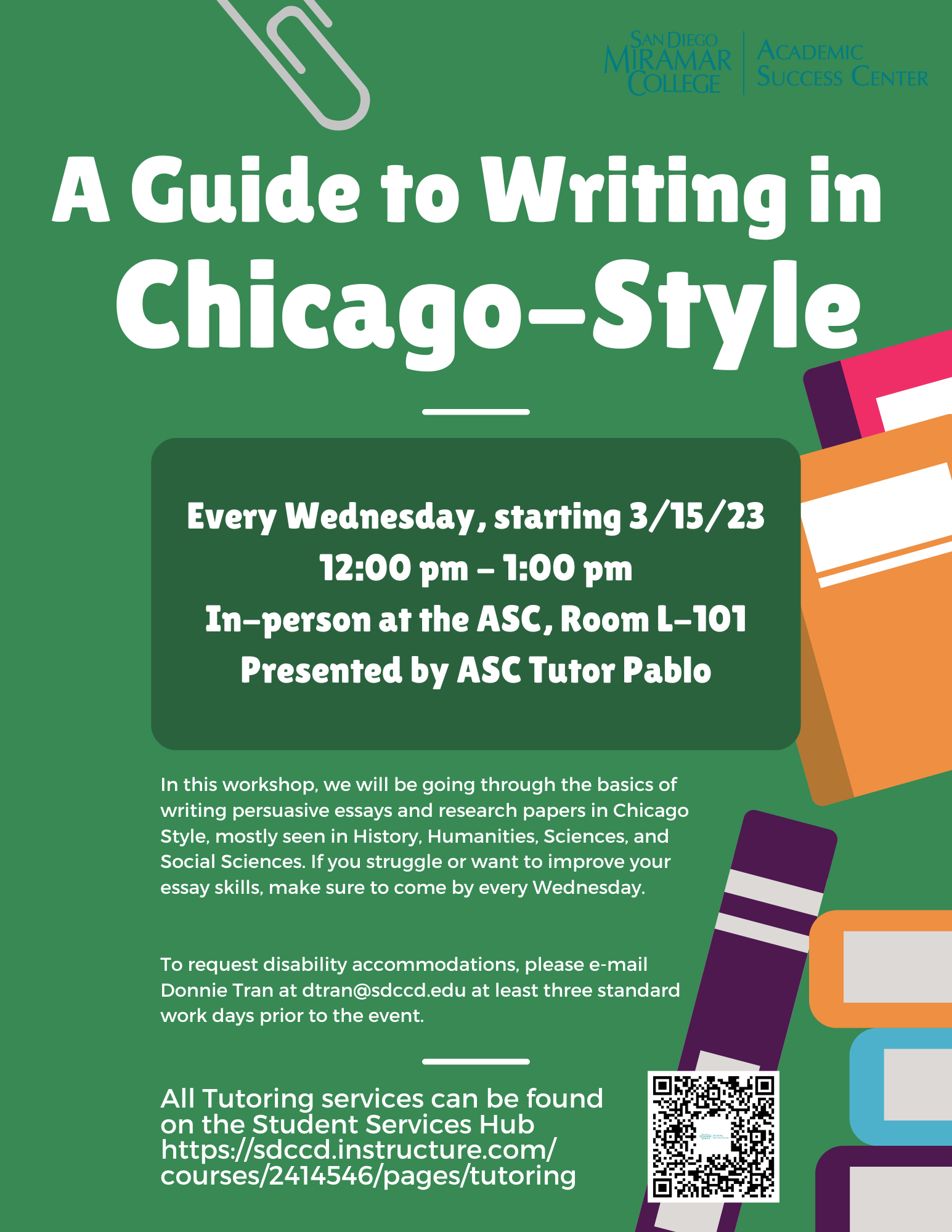 ASC Spring 2023 Chicago-Style Citation Workshops
