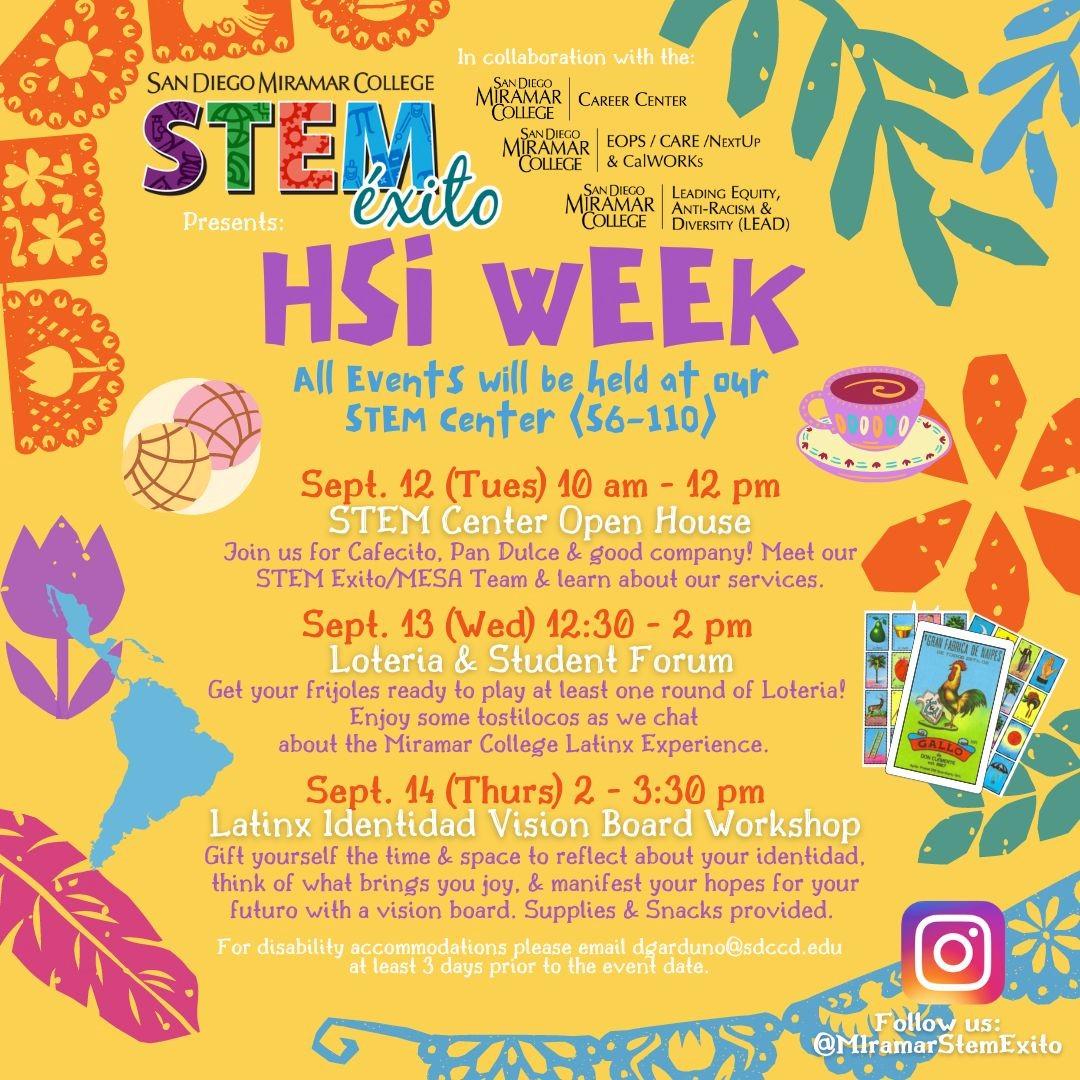 HSI Week Flyer Fall 2023