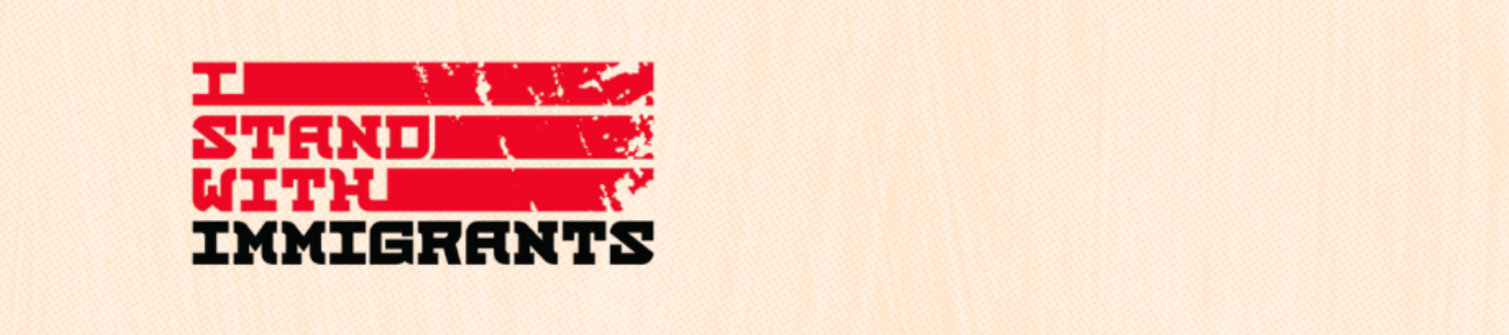 I stand with immigrants logo