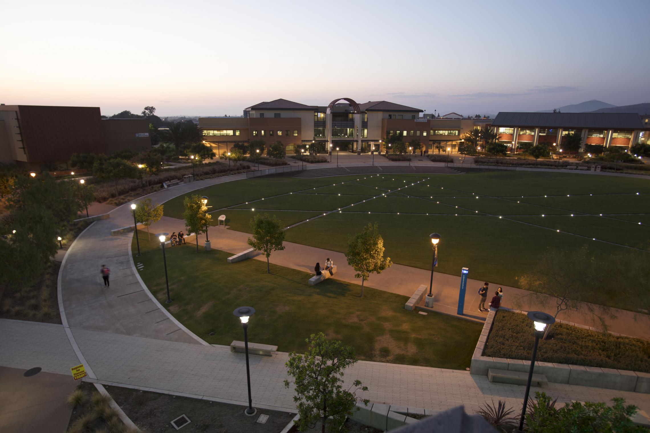 Campus at night