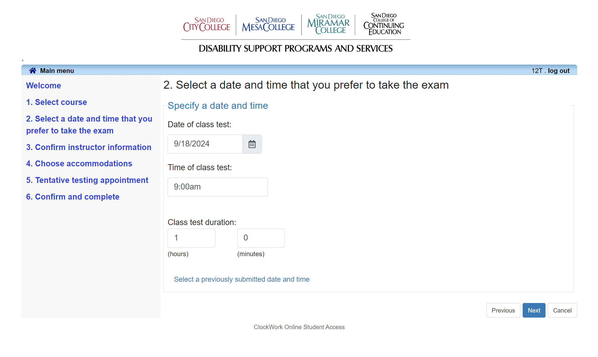 Step 6 Select a date and time that you prefer to take the exam