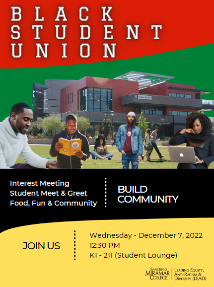 Black Student Union Meet & Greet Flyer