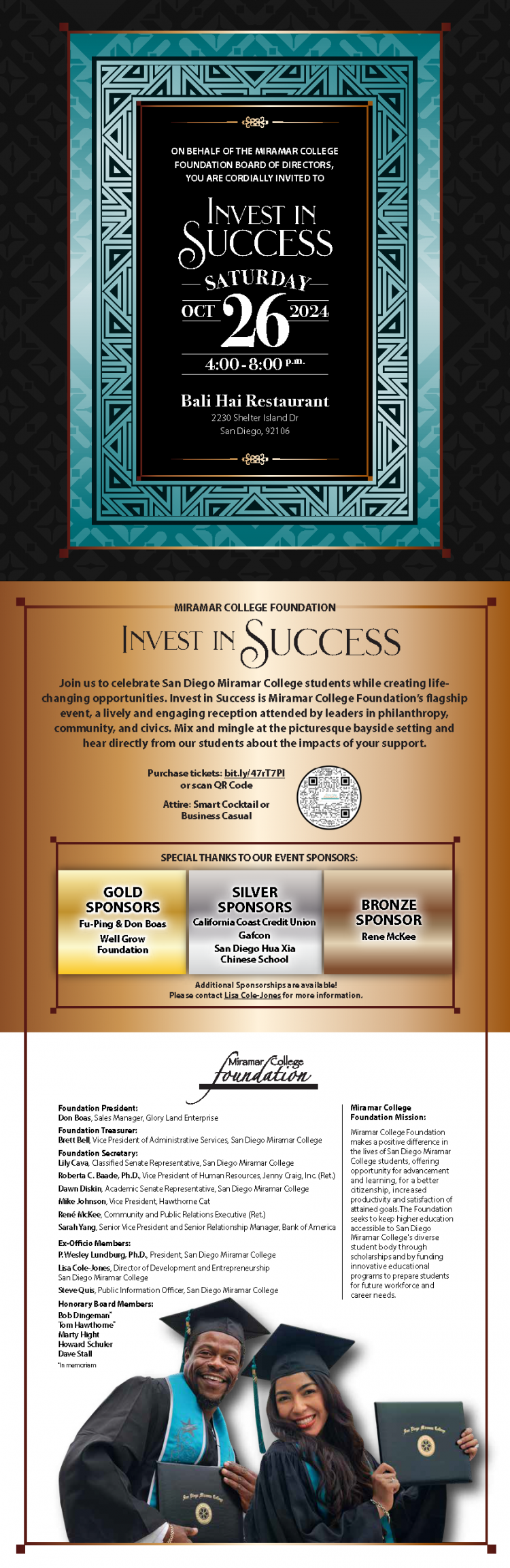 Invest in Success Invitation Graphic