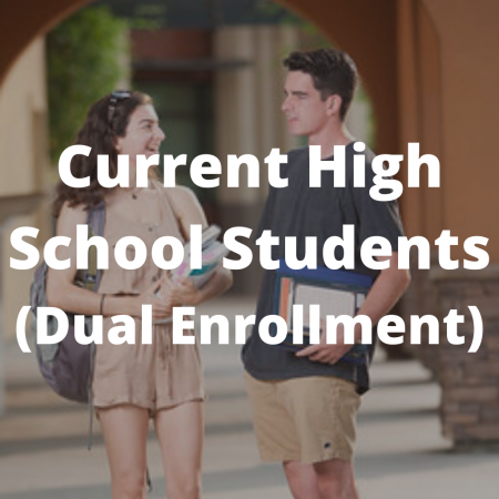 Icon showing two students in background and the title "current high school students"