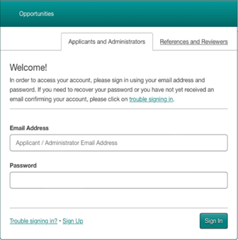 SDMC Scholarship Portal welcome screen.