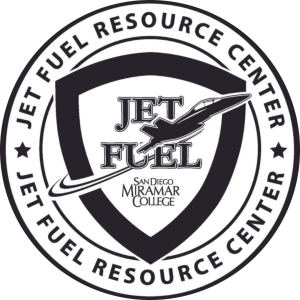 San Diego Miramar College Jet Fuel Resource Center for basic needs logo.