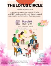 The Lotus Circle - Creative Problem-solving workshop flyer. 