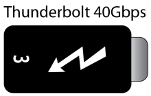 Logo for USB-C Thunderbolt 3