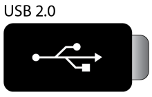 Logo for USB-C USB 2.0 