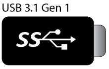 Logo for USB-C USB 3.1 Gen 1