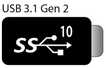 Logo for USB-C USB 3.1 Gen 2