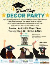 Grad Cap Decor Party Flyer