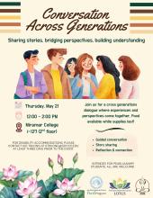 Conversation Across Generations flyer