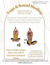 Yoga & Sound Healing Nov 3 & 17 2026