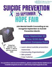 Hope Fair - Suicide Prevention Sept.23 MH