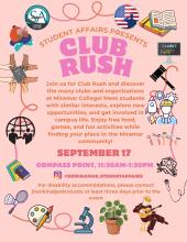 Club Rush Flyer Fall 2026