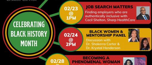 Career Center Clack History Month events