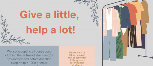 Clothing drive