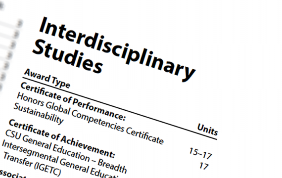 Interdisciplinary Studies | San Diego Miramar College